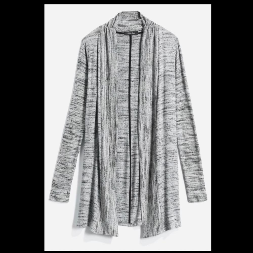 Laila Jayde Tonia Ribbed Side Slit Duster Cardigan Small NWT
